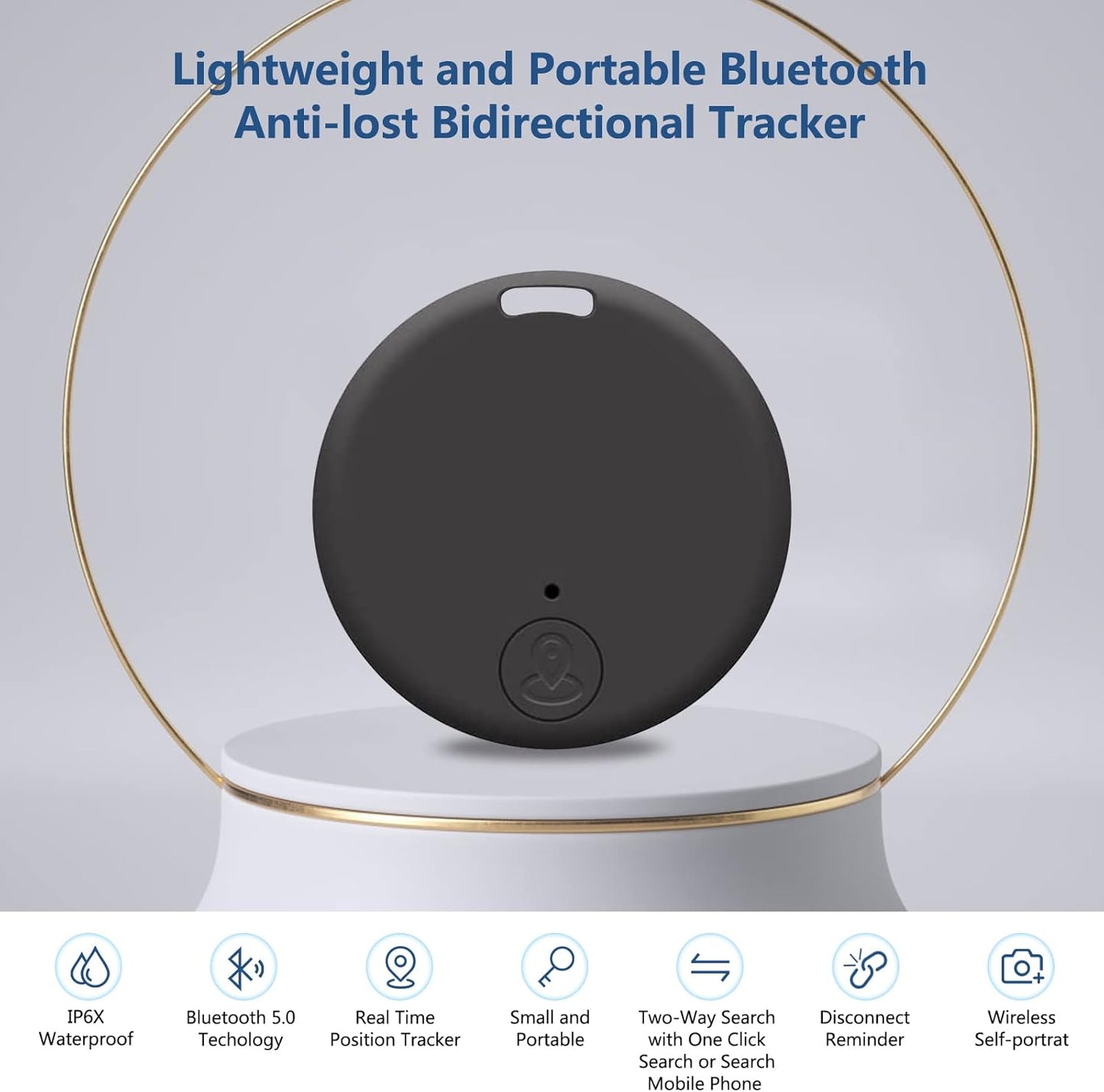 Mini GPS Tracker,Key Item Finder Locator,No Monthly Fee App for iOS/Android 2023 Latest,Portable Anti-Lost Bluetooth Tag Item Tracker for Luggages