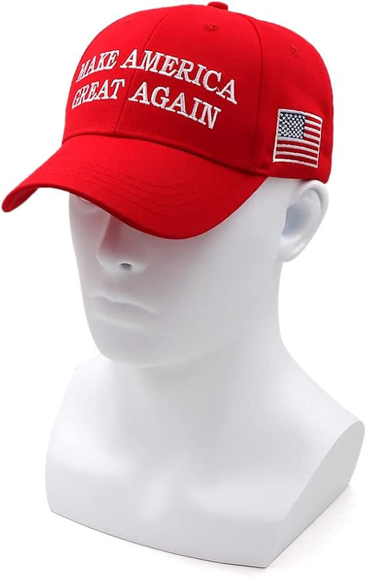 AGA Hat Trump Hat 2024 Embroidered Make America Great Again Slogan with USA Flag Cap Trump Merchandise for Women Men