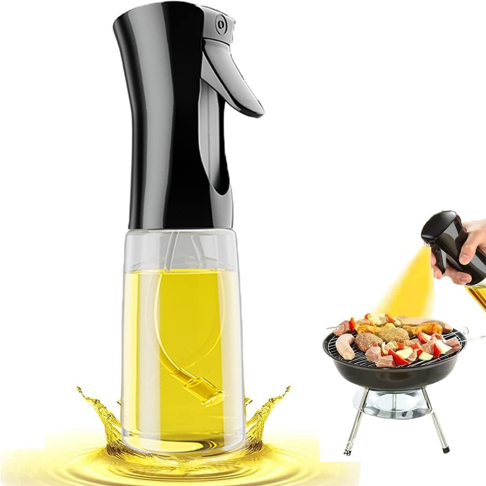 Oil Sprayer For Cooking, 2024 New Upgraded Olive Oil Sprayer and Dispenser for Kitchen, Food Grade Oil Spray Bottle for Cooking, Air Fryer, Deep Frying, BBQ