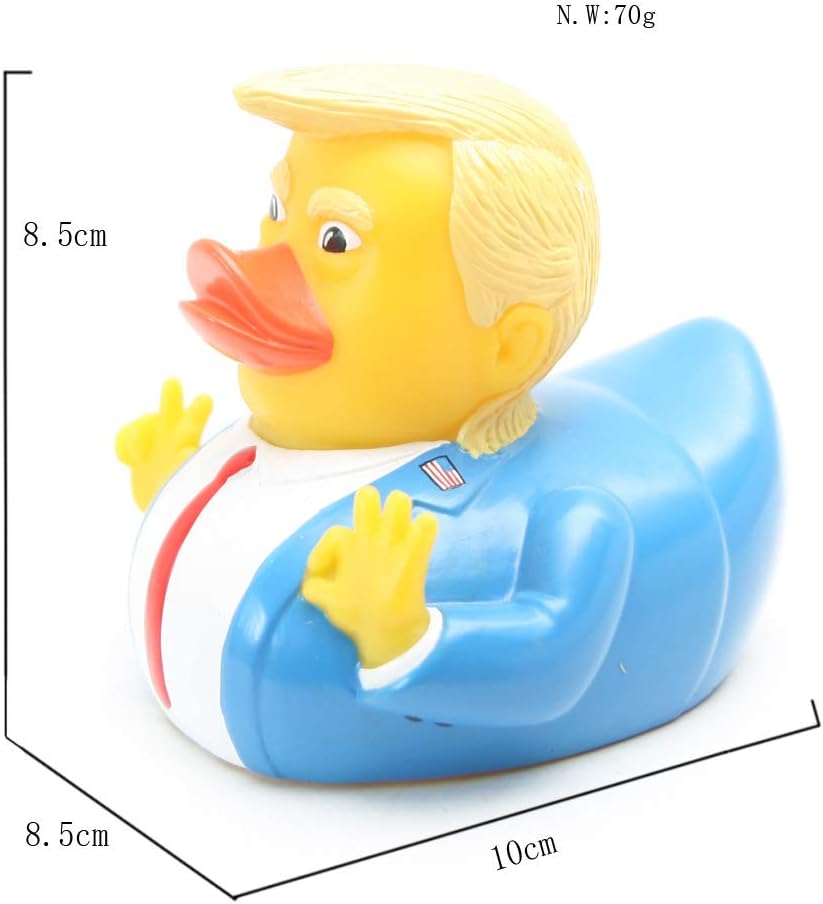 Baby Bath Toys Trump Rubber Squeak Bath Duck Baby Bath Duckies - for Kids Gift Birthdays Baby Showers Bath Time