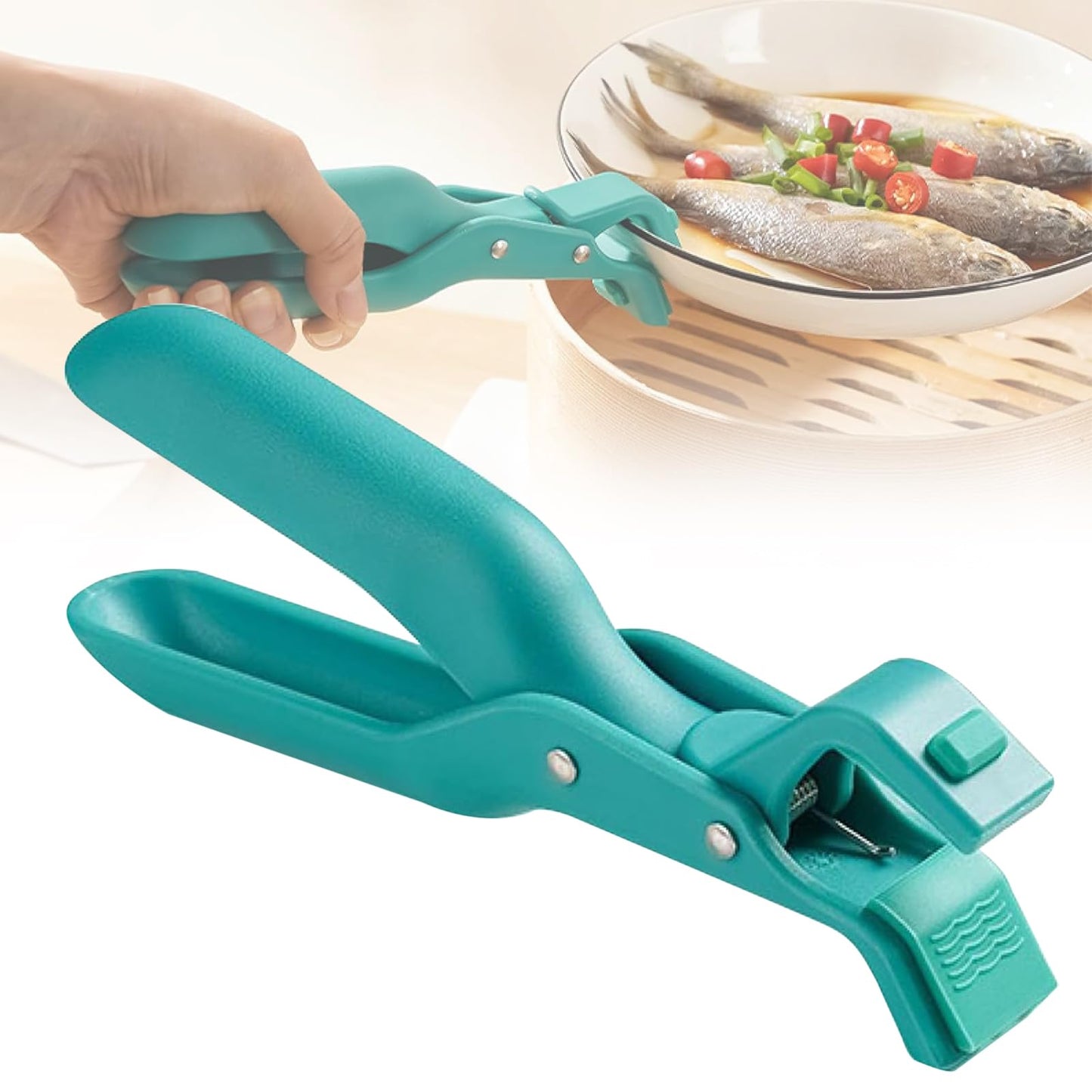 Multi-Function Anti-Scald Bowl Clip for Kitchen, Hot Bowl Dish Plate Gripper Clips Tongs Clamp Holder, Kitchen Silicone Anti Scald Clip for Air Fryer & Food Steamer & Oven & Microwave Oven