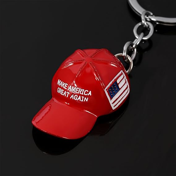 MAGA Hat Keychain,5PCS Trump Keychain 2024,Make American Great Again Keychain For Trump Supporters