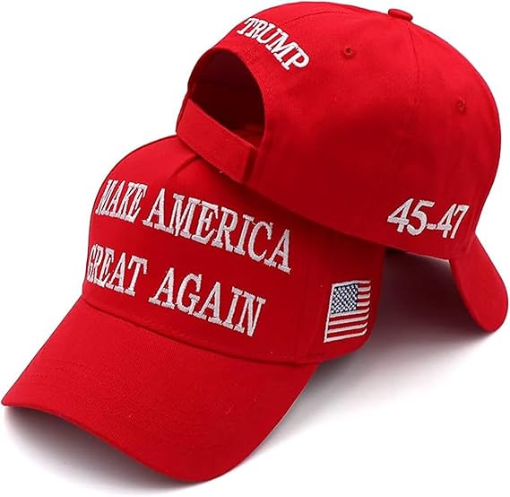 AGA Hat Trump Hat 2024 Embroidered Make America Great Again Slogan with USA Flag Cap Trump Merchandise for Women Men