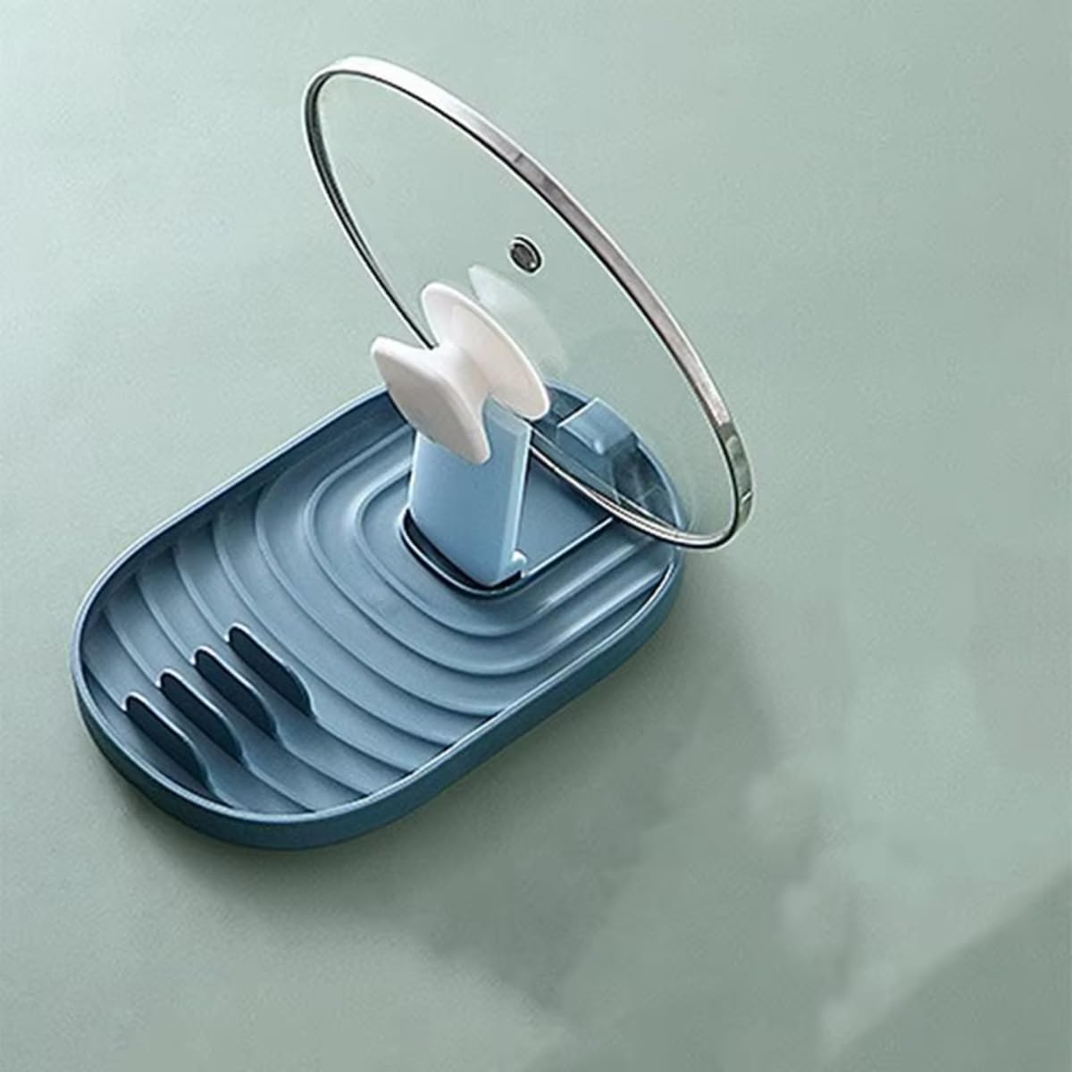 Foldable Nordic Style Pot Holder Lid Shovel Storage Rack Practical Multifunctional Utensils for Kitchen Supplies