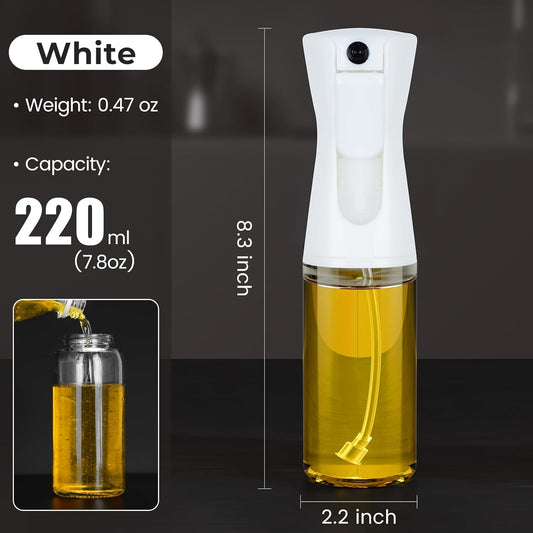 Oil Sprayer For Cooking, 2024 New Upgraded Olive Oil Sprayer and Dispenser for Kitchen, Food Grade Oil Spray Bottle for Cooking, Air Fryer, Deep Frying, BBQ