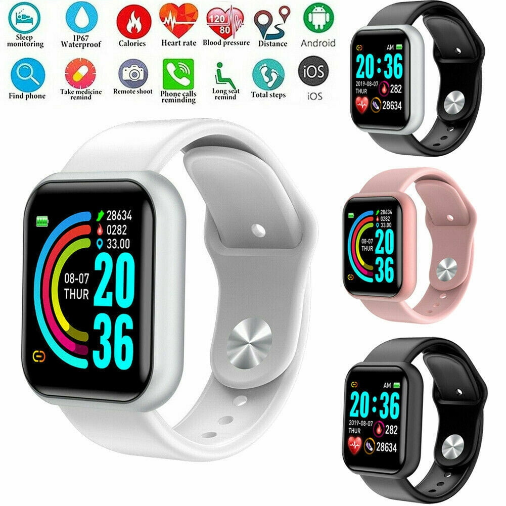 Gift D20 smart watch heart rate step tracker 1.44 new Y68 smart bracelet with smart features