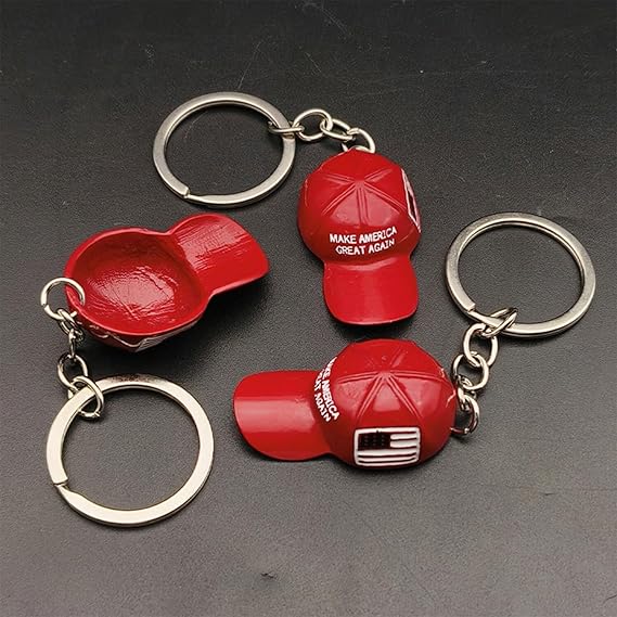 MAGA Hat Keychain,5PCS Trump Keychain 2024,Make American Great Again Keychain For Trump Supporters