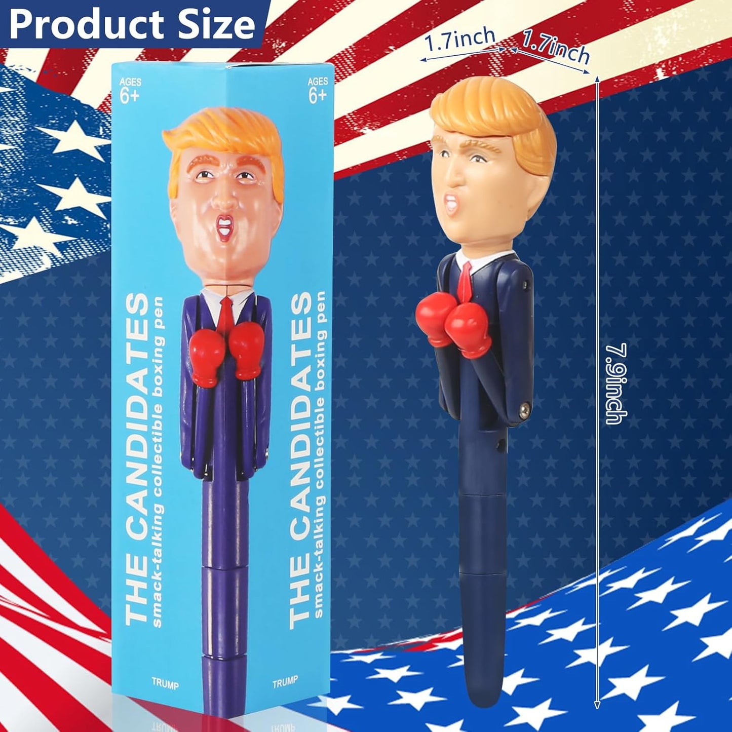 Trump Merchandise, Talking Trump Pen with Real Voice Funny Gifts for Men Novelty Gifts Unique Gag Gifts for Christmas Birthday Father's Day