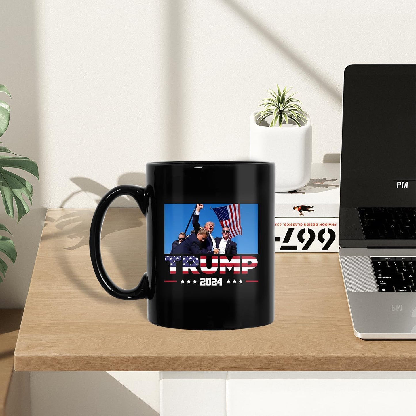 Trump Survived Shot Trump Coffee Mugs 2024 Ear Bullet-Proof PA Pennsylvania Rally Shot Shooting Survivor Fight Strong Fist Pump Mug Ceramic Cup Gift Coffee Cup 11oz