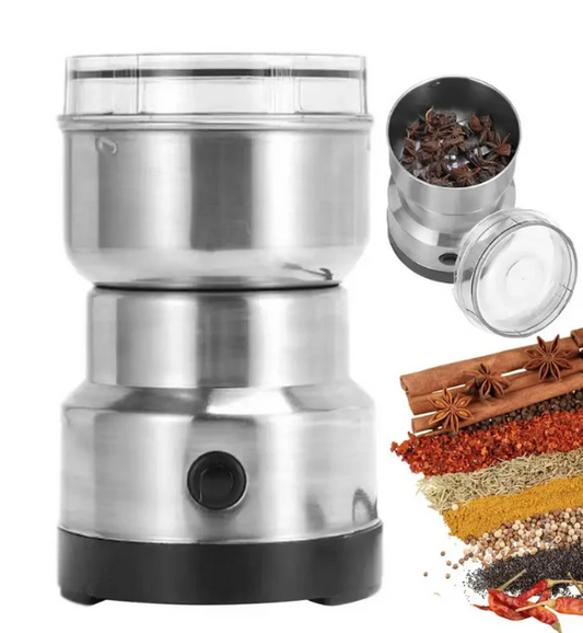 Mini Spice Coffee Grinder Electric 10s Fast Grinding Multifunction Smash Machine Portable Dry Grain Mill Grinder