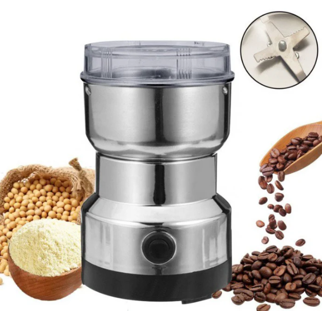 Mini Spice Coffee Grinder Electric 10s Fast Grinding Multifunction Smash Machine Portable Dry Grain Mill Grinder