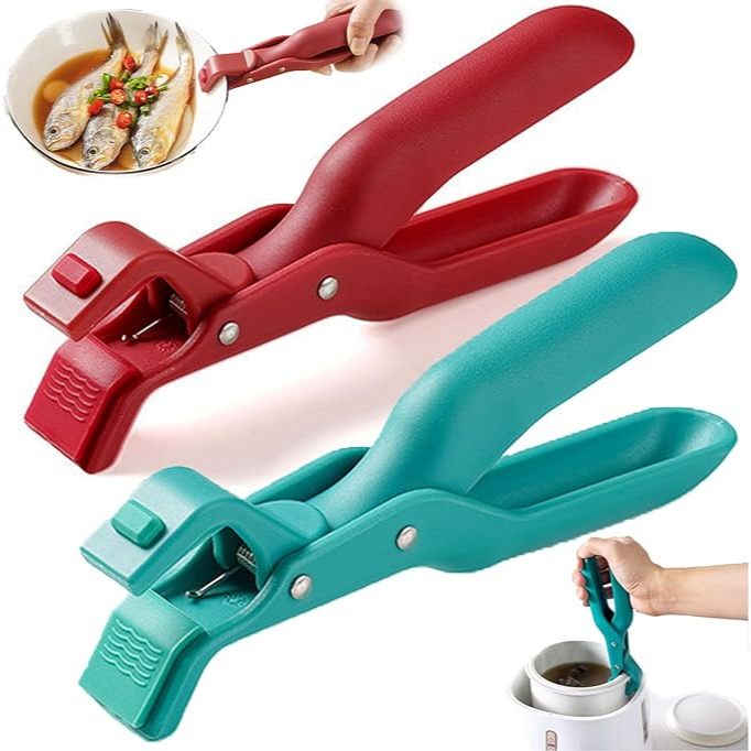 Multi-Function Anti-Scald Bowl Clip for Kitchen, Hot Bowl Dish Plate Gripper Clips Tongs Clamp Holder, Kitchen Silicone Anti Scald Clip for Air Fryer & Food Steamer & Oven & Microwave Oven